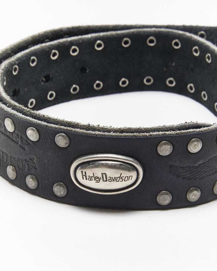 Vintage Harley Davidson Leather Belt - W27-W32
