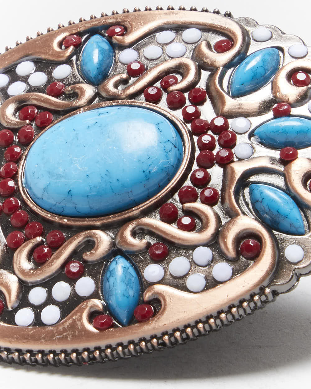 Vintage Y2k 00s Gem Stone Belt Buckle