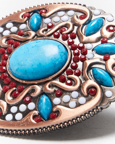 Vintage Y2k 00s Gem Stone Belt Buckle