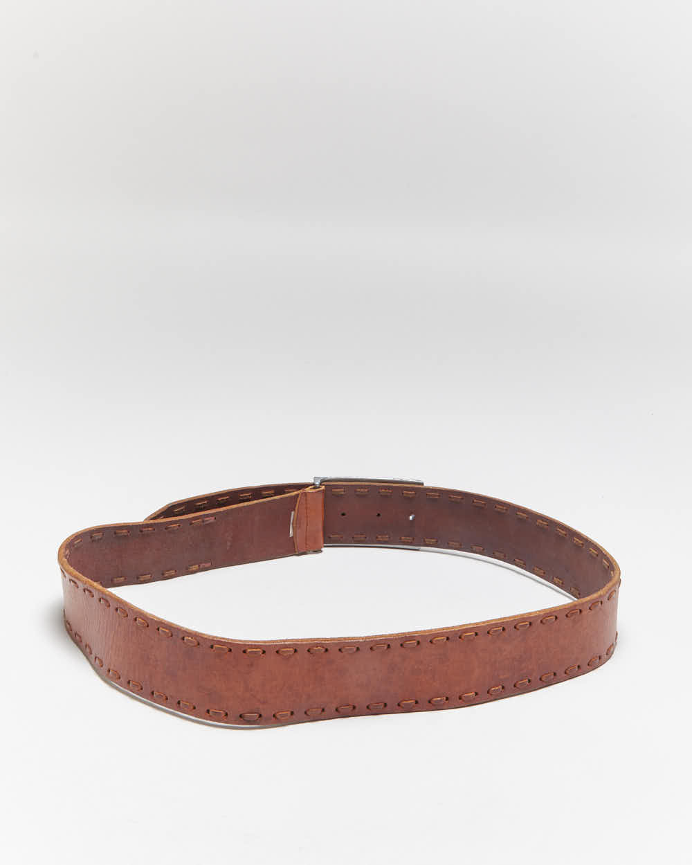 Vintage Y2k 00s Guess Chunky Leather Belt - W32-36