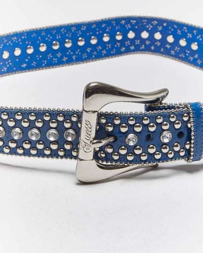 Vintage Y2k 00s Guess Leather Belt - W32-36