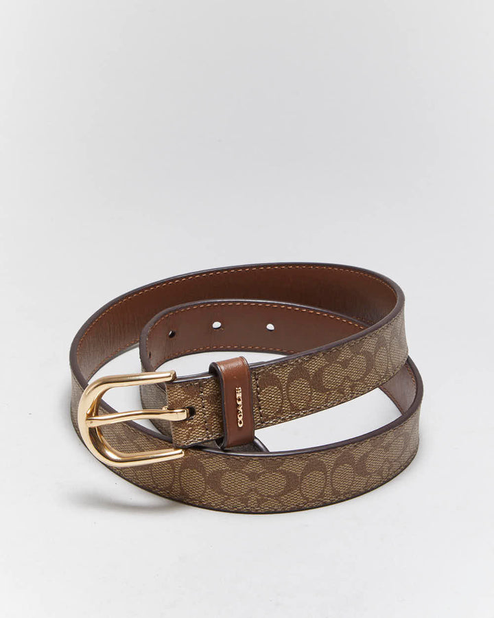 Vintage Y2k 00s Coach Leather Belt - W28-W31