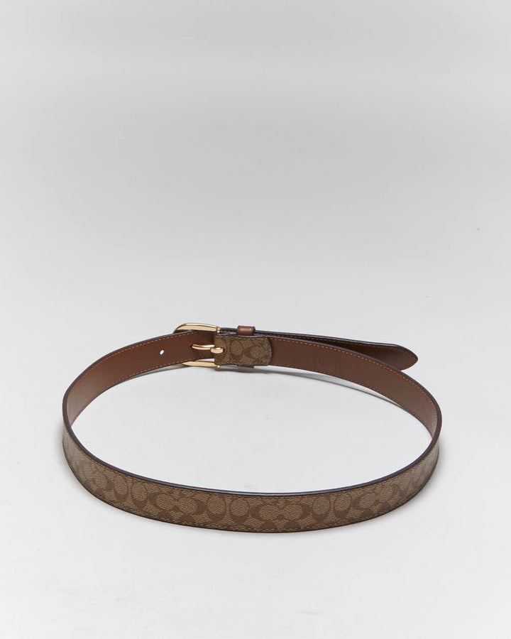 Vintage Y2k 00s Coach Leather Belt - W28-W31