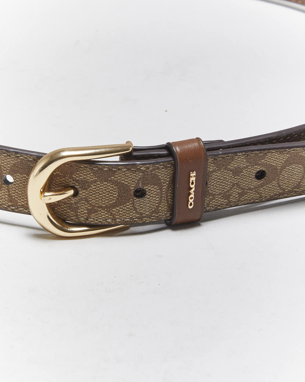 Vintage Y2k 00s Coach Leather Belt - W28-W31