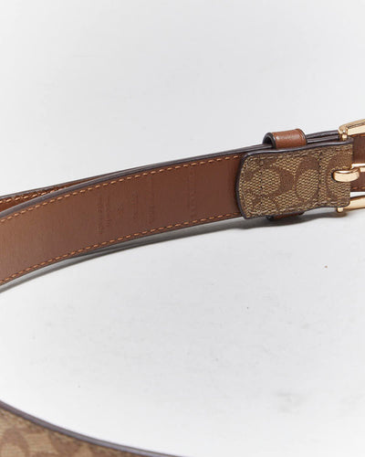 Vintage Y2k 00s Coach Leather Belt - W28-W31
