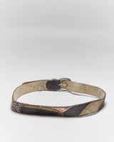 Vintage Y2k 00s Fossil Patchwork Leather Belt - W31-W35
