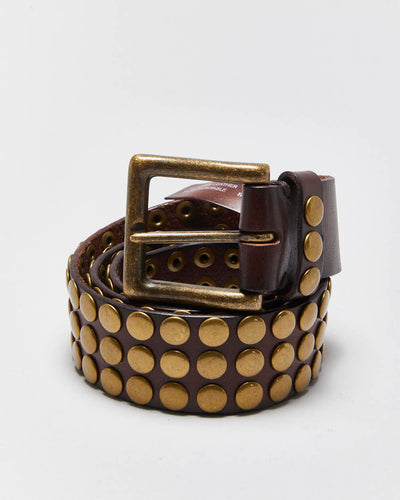 Vintage Danier Studded Leather Belt - W31-W35