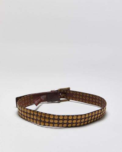 Vintage Danier Studded Leather Belt - W31-W35