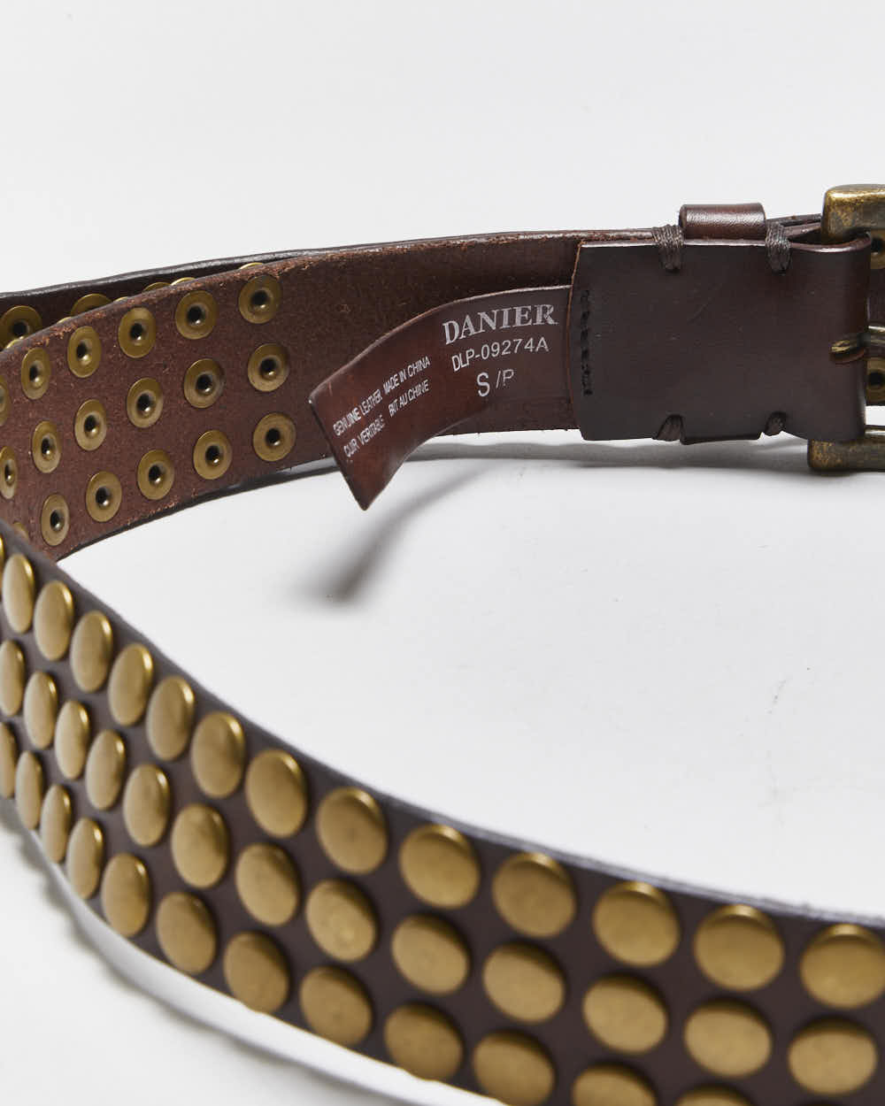 Vintage Danier Studded Leather Belt - W31-W35