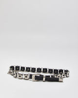 Vintage Chain Detail Leather Belt - W32-W36