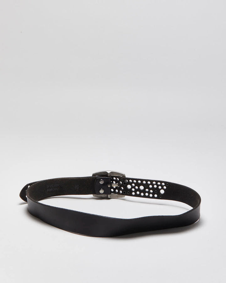 Vintage Leather Island Eyelet Belt - W27-W36