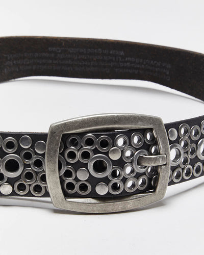 Vintage Leather Island Eyelet Belt - W27-W36