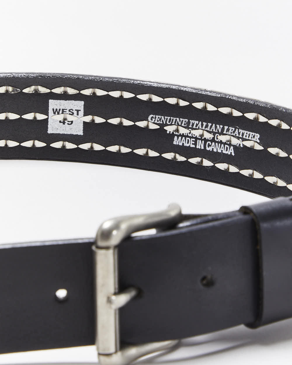 Vintage Y2k 00s Studded Leather Belt W29-W33