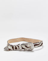 Vintage Y2k 00s Faux Hide Studded Belt W31-W35