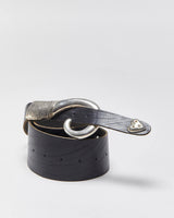 Vintage 1990s Chunky Studded Leather Belt - W32-W34