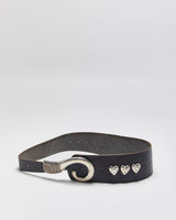 Vintage 1990s Chunky Studded Leather Belt - W32-W34