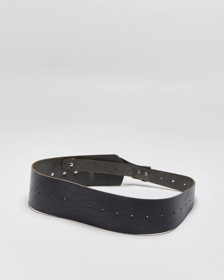 Vintage 1990s Chunky Studded Leather Belt - W32-W34