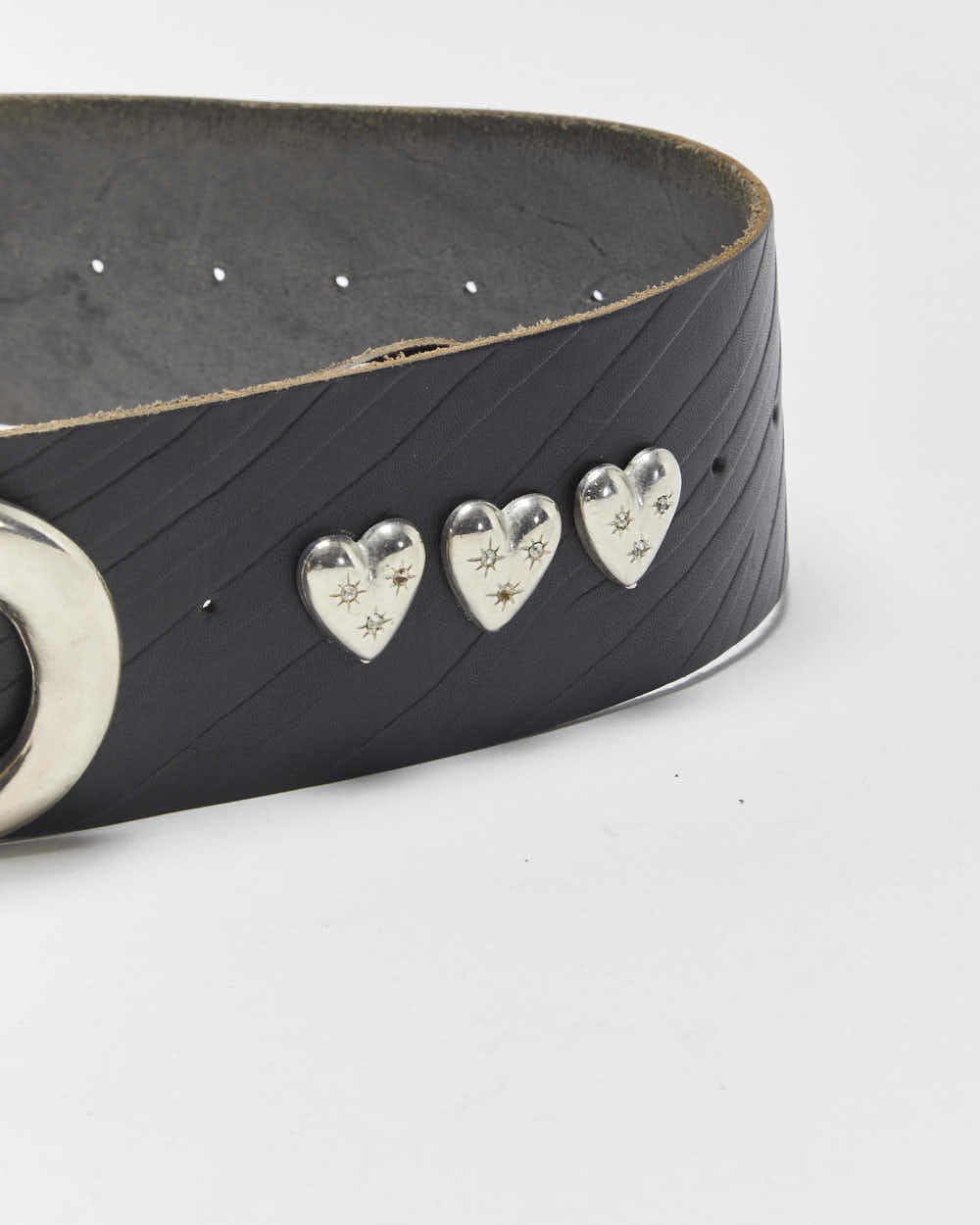 Vintage 1990s Chunky Studded Leather Belt - W32-W34