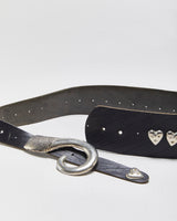 Vintage 1990s Chunky Studded Leather Belt - W32-W34