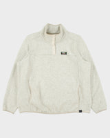 Vintage L.L.Bean Women's Sherpa Lined Quarter-Button Fleece - XXL