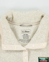 Vintage L.L.Bean Women's Sherpa Lined Quarter-Button Fleece - XXL