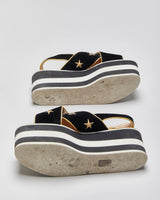 Vintage Gucci Peggy Bee &amp; Star Platform Sandals - UK5.5