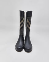 Vintage Burberry Check Wellington Rain Boots - UK3