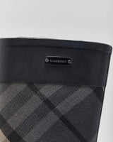 Vintage Burberry Check Wellington Rain Boots - UK3