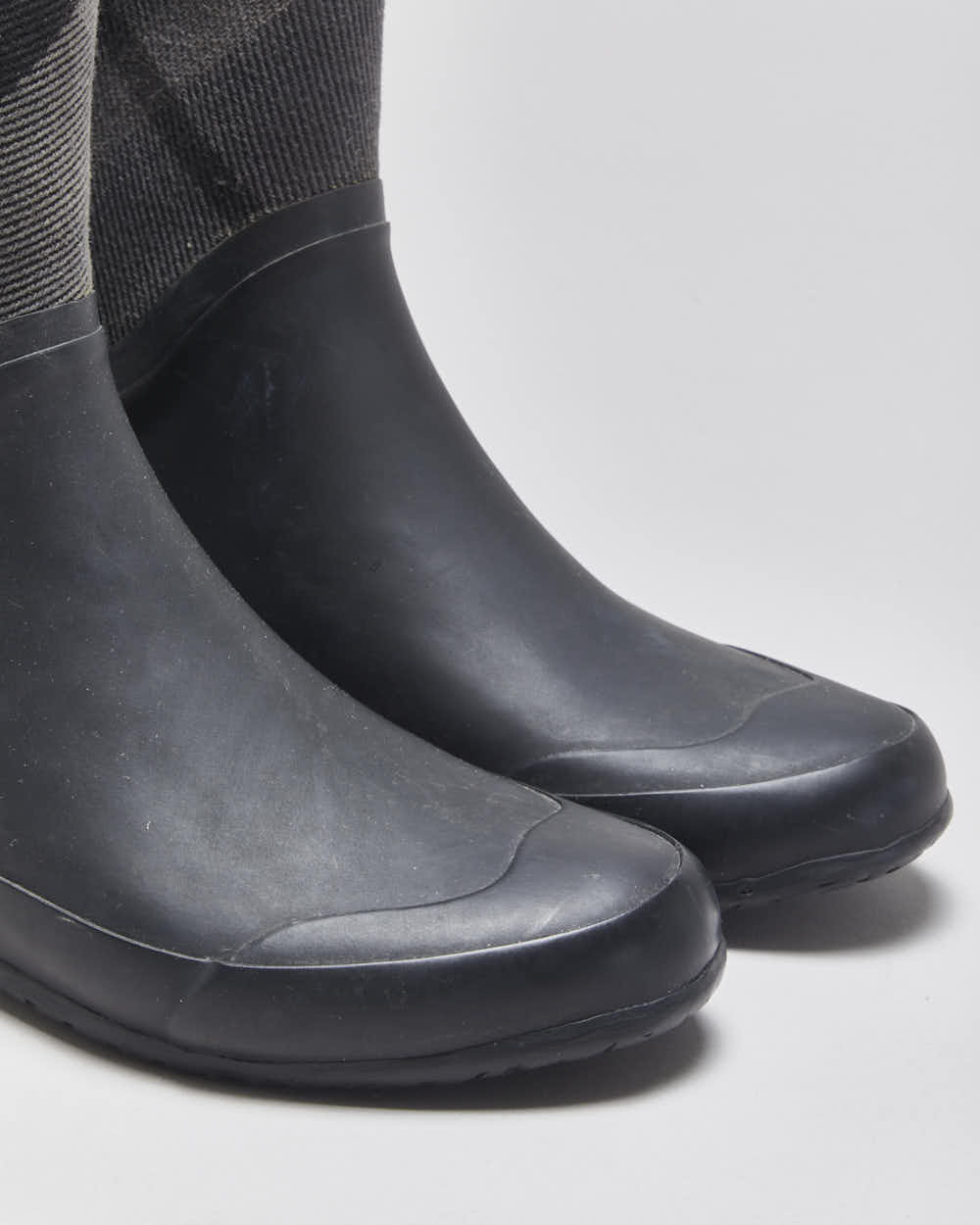 Vintage Burberry Check Wellington Rain Boots - UK3