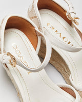 Vintage Y2k 2000s Coach Espadrille Wedges - UK3.5