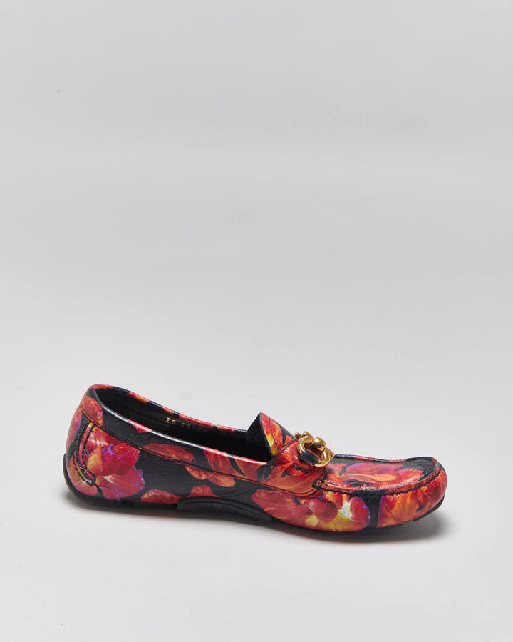 Vintage Salvatore Ferragamo Floral Loafers - UK5