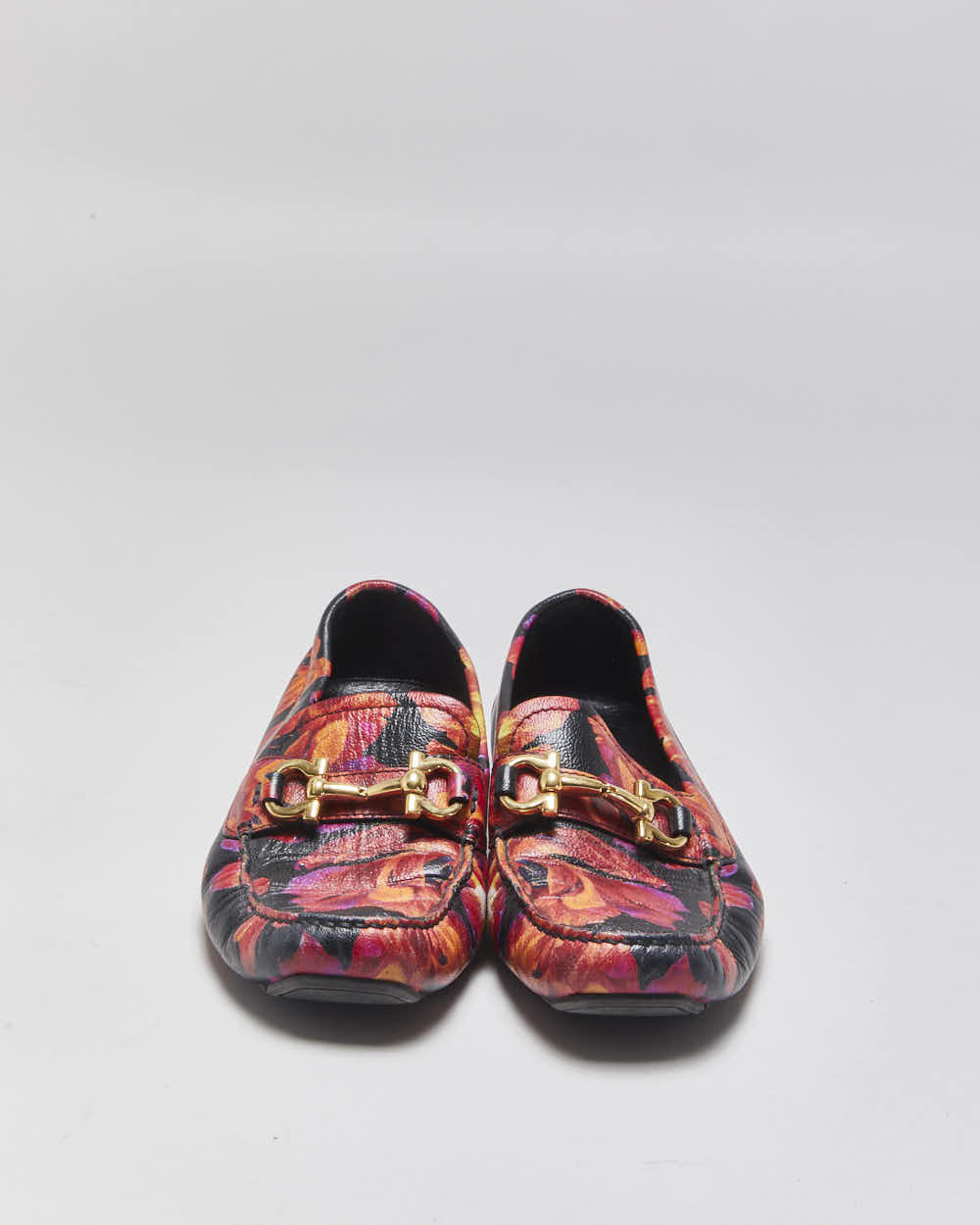 Vintage Salvatore Ferragamo Floral Loafers - UK5