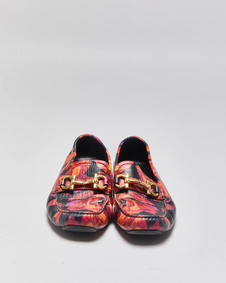 Vintage Salvatore Ferragamo Floral Loafers - UK5