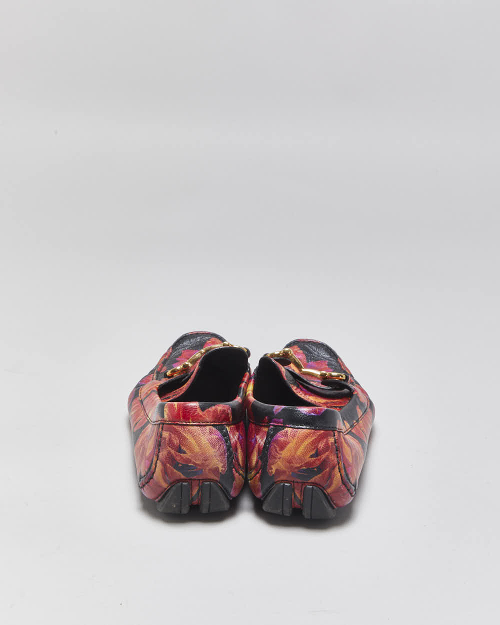 Vintage Salvatore Ferragamo Floral Loafers - UK5