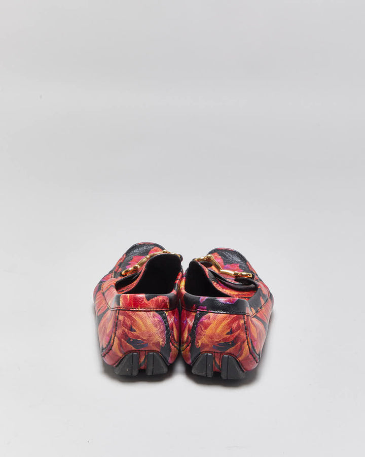 Vintage Salvatore Ferragamo Floral Loafers - UK5