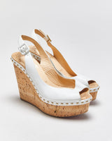 Christian Louboutin Monico Wedge Cork Sandals - UK4