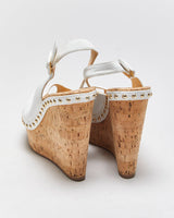 Christian Louboutin Monico Wedge Cork Sandals - UK4