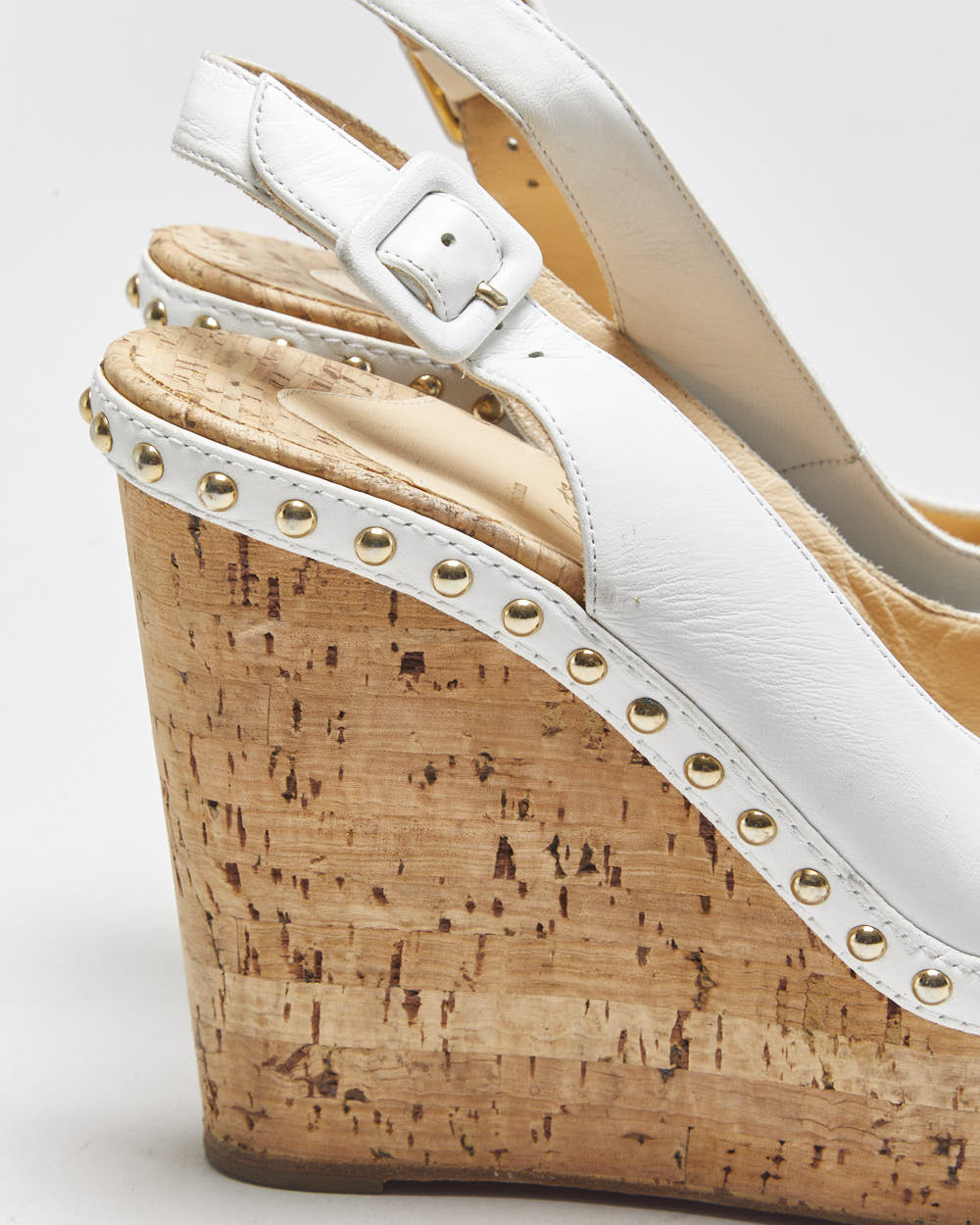 Christian Louboutin Monico Wedge Cork Sandals - UK4
