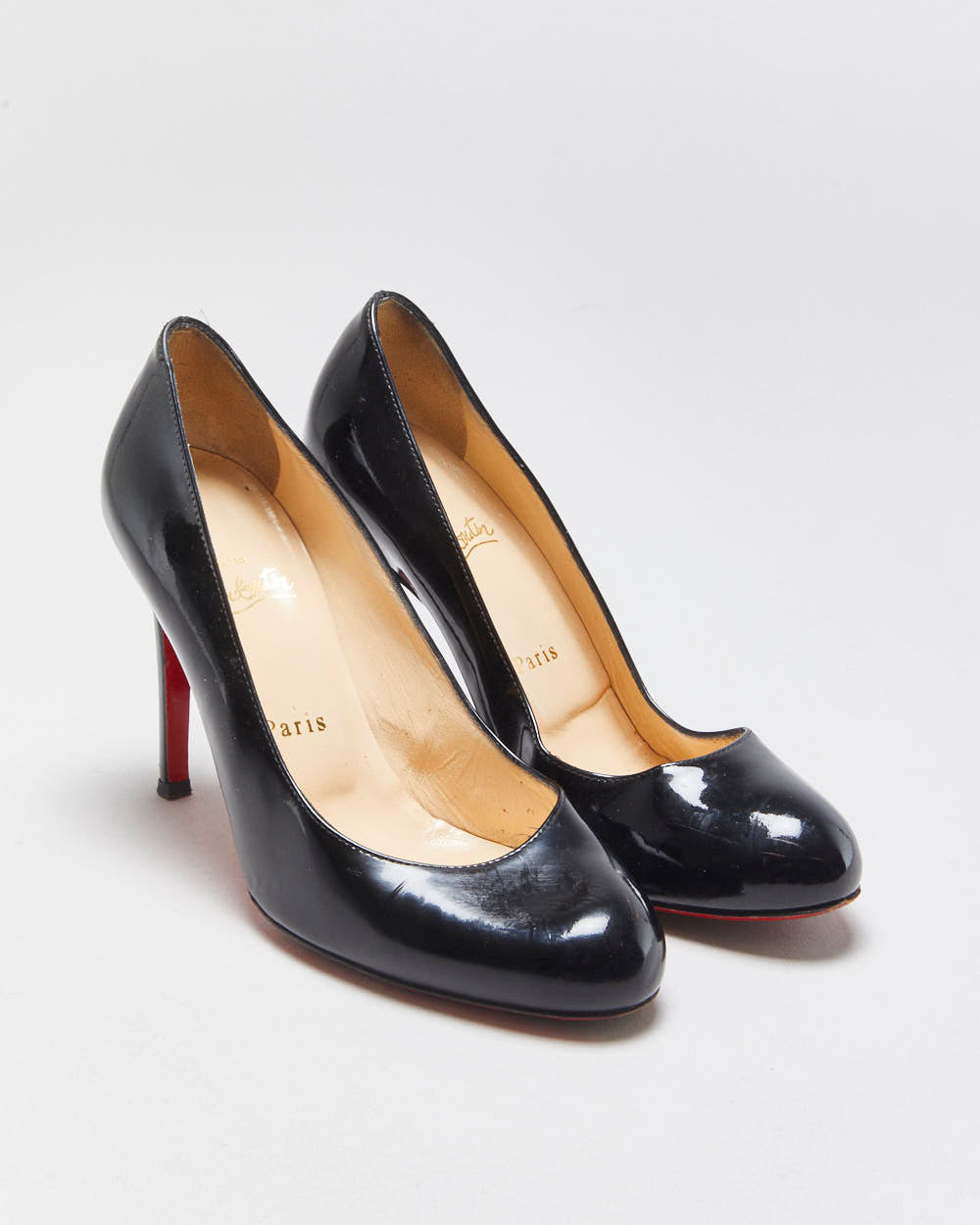Christian Louboutin Simple Pump Patent Leather Heels - UK4