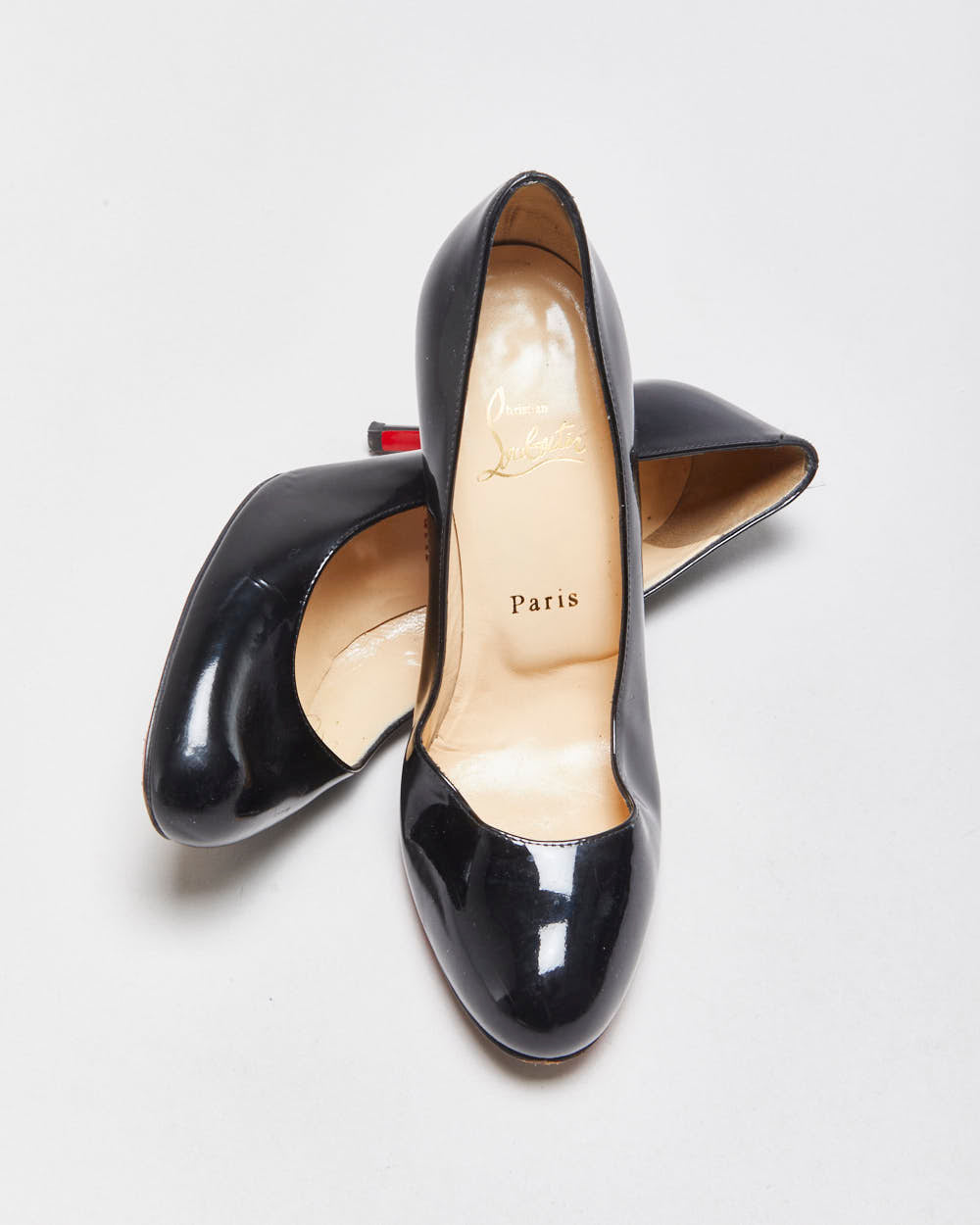 Christian Louboutin Simple Pump Patent Leather Heels - UK4