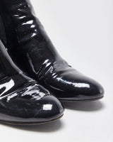 Vintage Prada Patent Leather Chelsea Boots - UK6