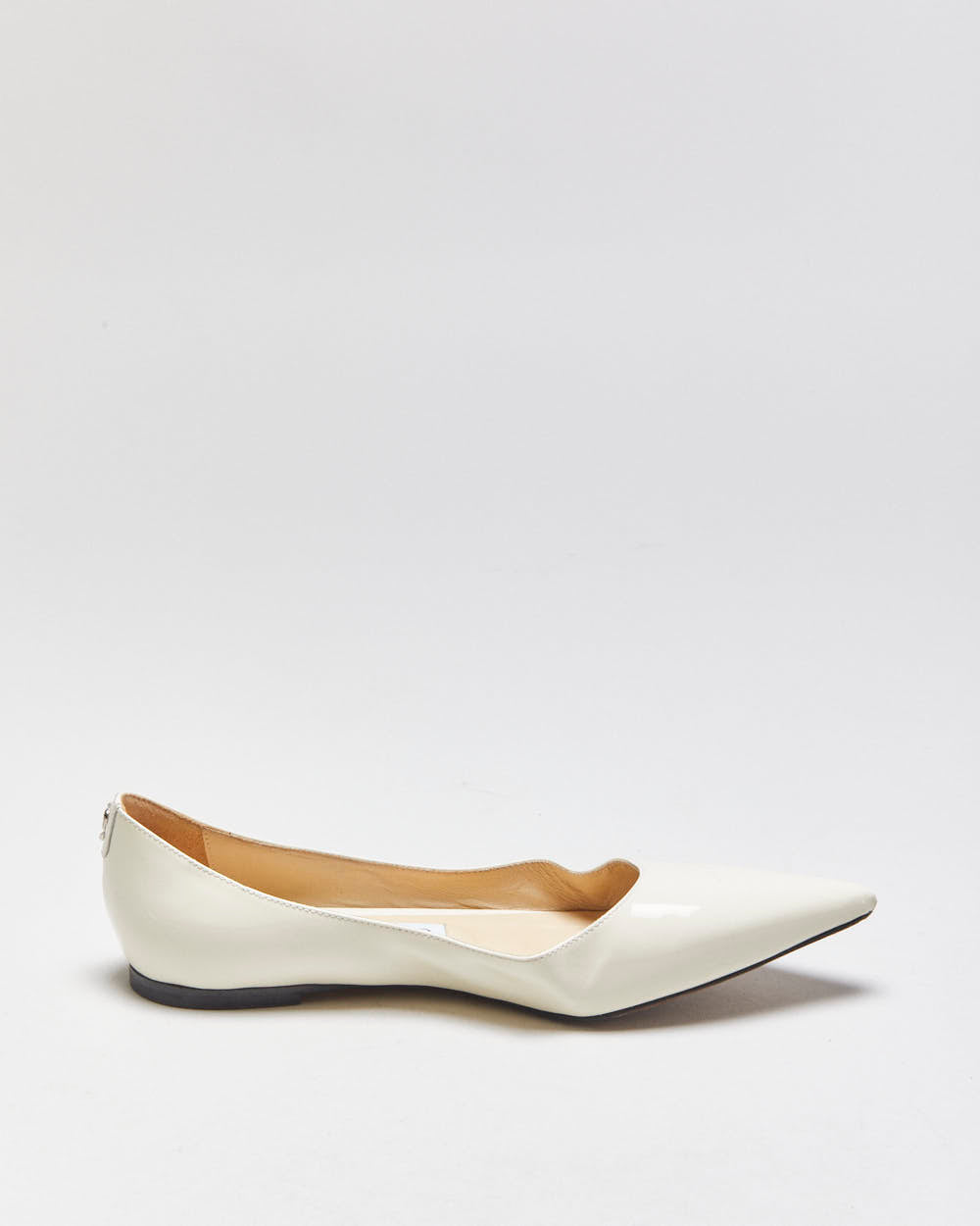 Jimmy Choo Patent Leather Point Ballet Flats - UK3.5