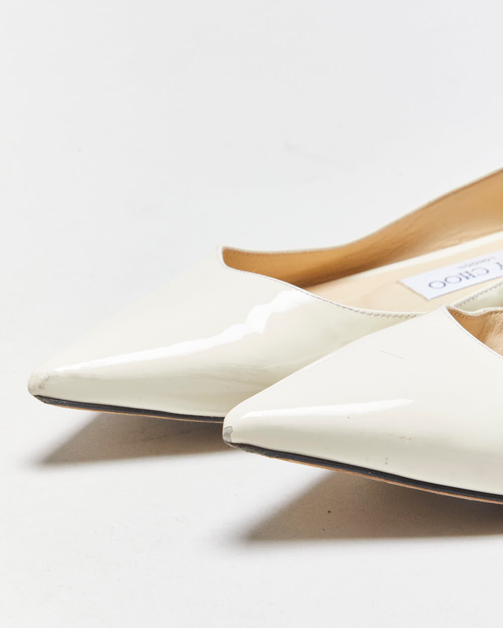 Jimmy Choo Patent Leather Point Ballet Flats - UK3.5