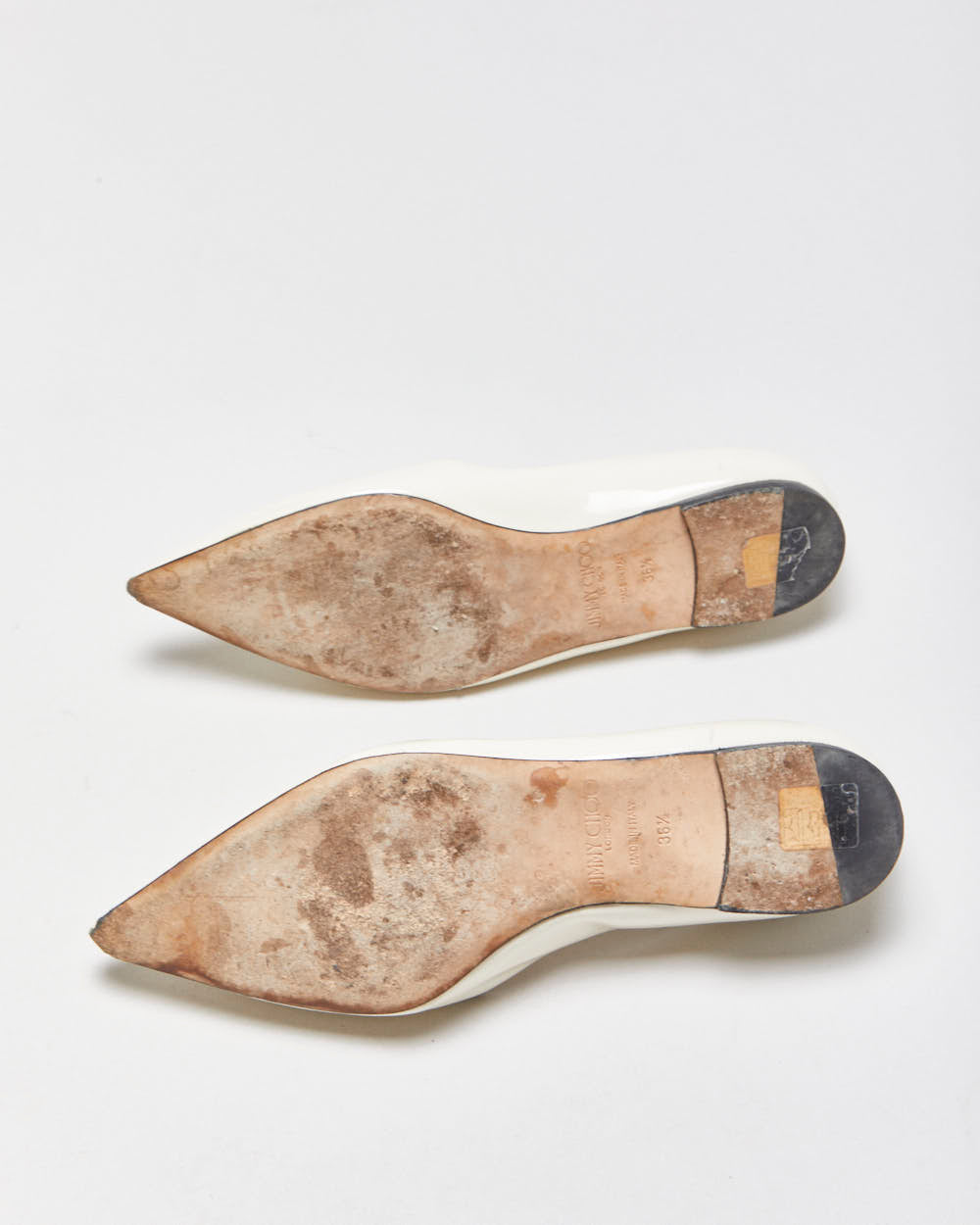 Jimmy Choo Patent Leather Point Ballet Flats - UK3.5