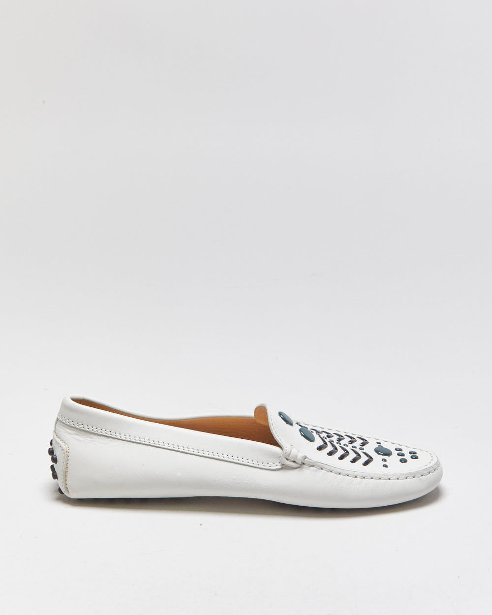 Vintage Tod's Double T Gommino Leather Loafers - UK5