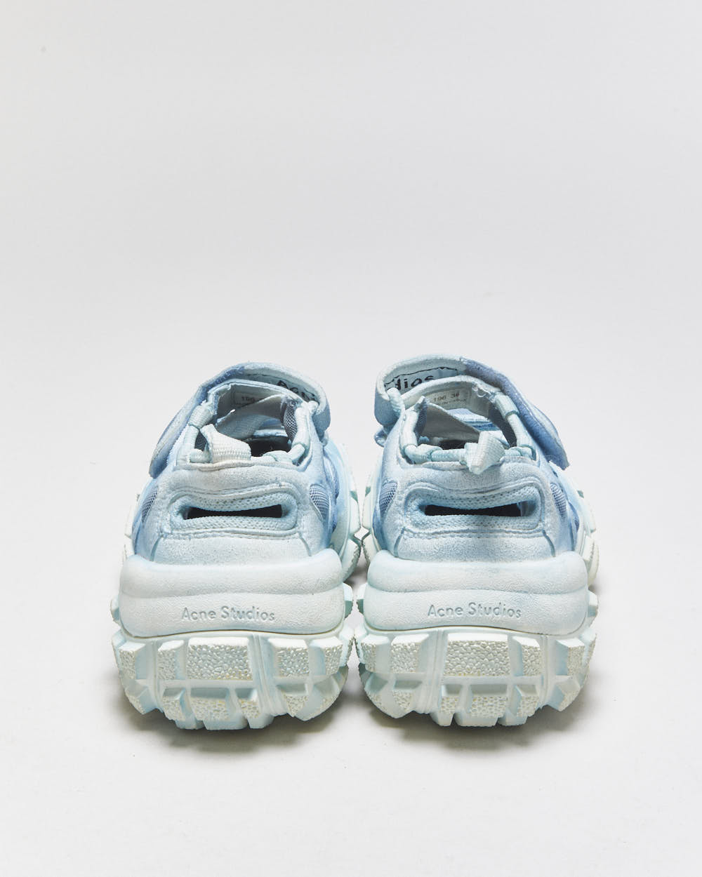 Acne Studios Bolzter Bryz Crystal Leather Trainers - UK3