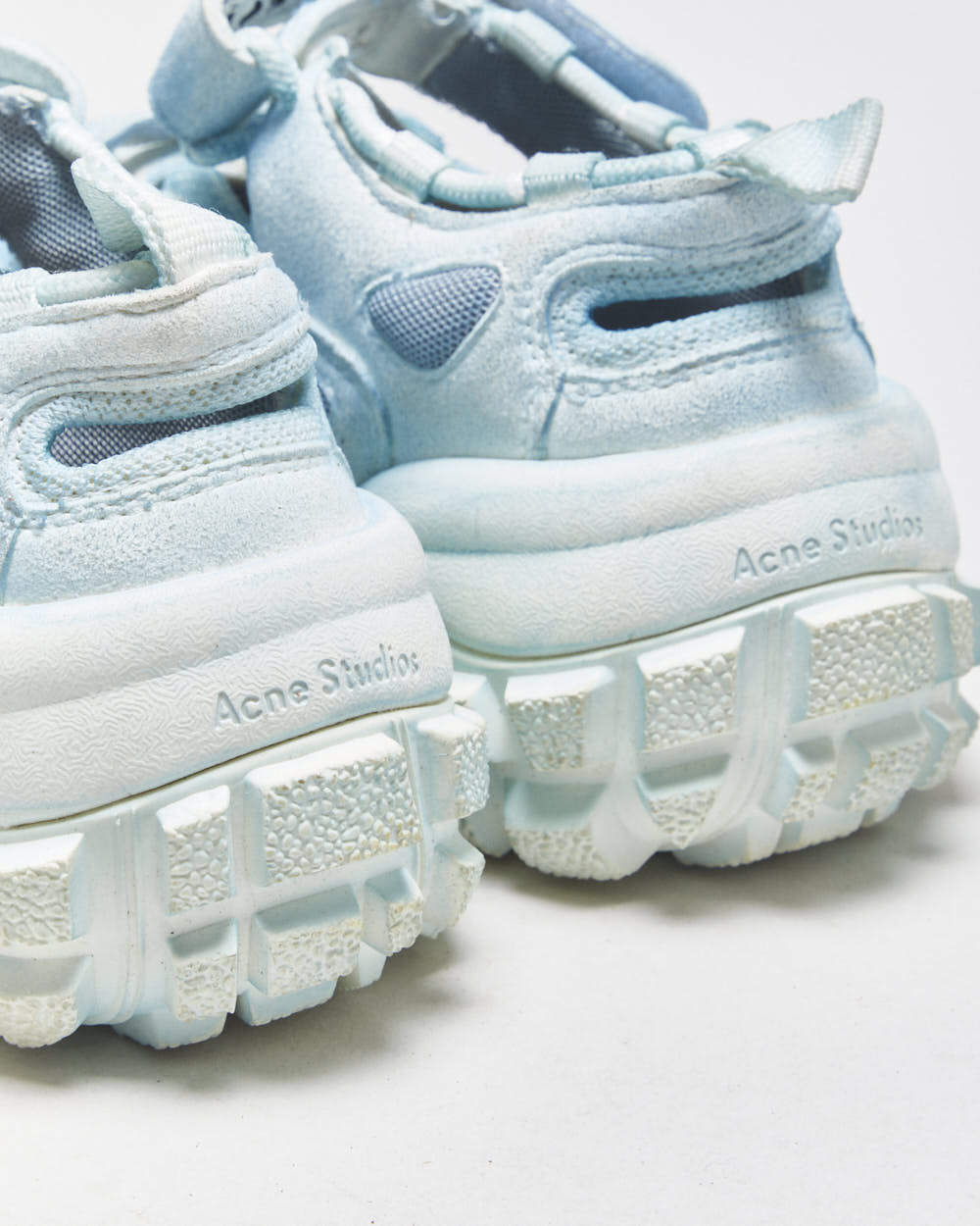 Acne Studios Bolzter Bryz Crystal Leather Trainers - UK3