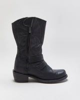 Vintage Harley Davdison Kayla Studded Leather Biker Boots - UK6