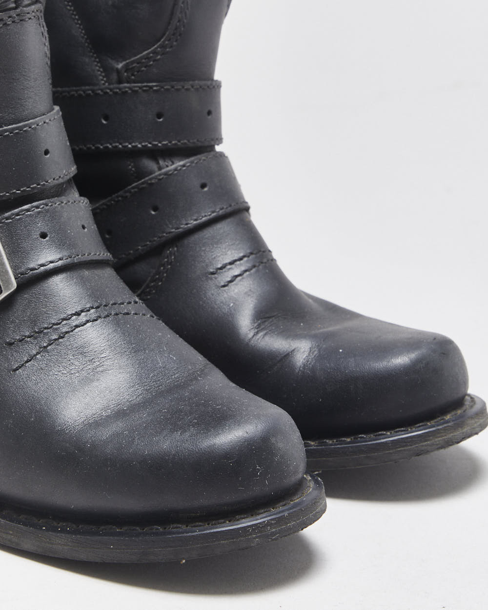 Vintage Harley Davdison Kayla Studded Leather Biker Boots - UK6