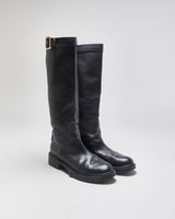 Coach Lilli Leather Riding Boots - UK6